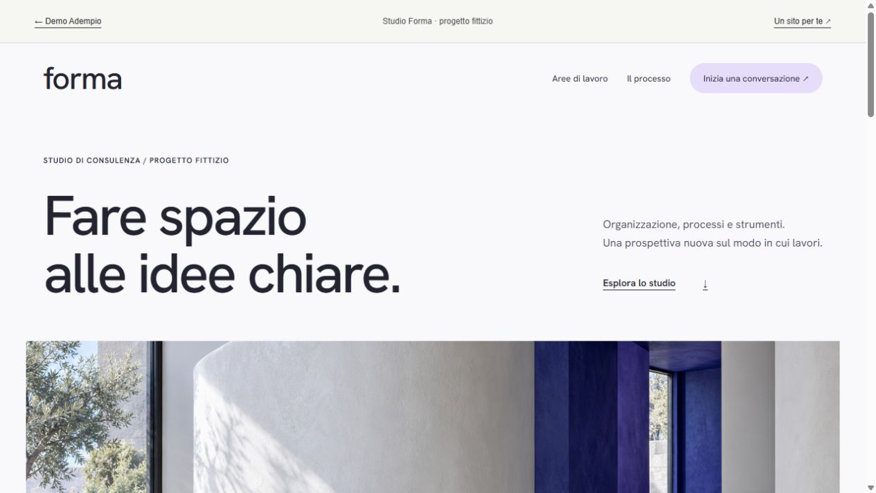 Anteprima della demo Studio Forma